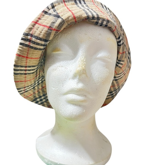 Source Unknown Checkered Beret in Beige and Black - Picture 3 of 10